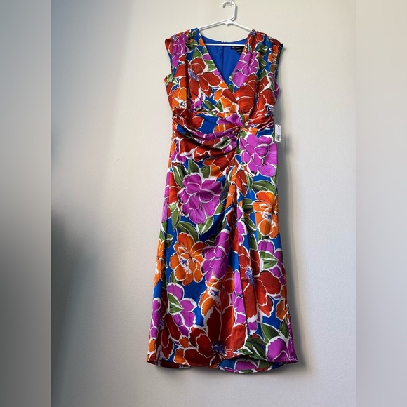 MaggyLondon dress multi-color new with tag, Size 10, NWT - Picture 2 of 12
